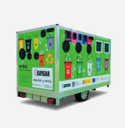 Punto limpio móvil para recogida selectiva
